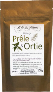 Mélange PRELE* et ORTIE* moulue sachet 100g