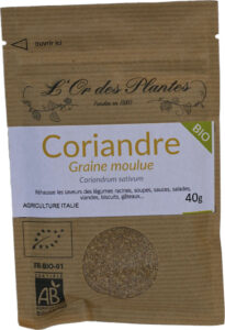 CORIANDRE moulue bio 40g*