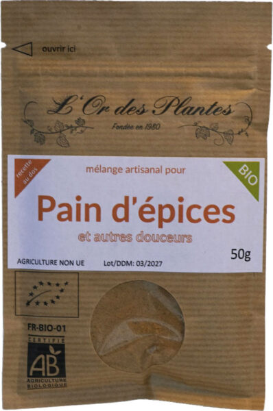 Mélange PAIN d'EPICES bio* 50g