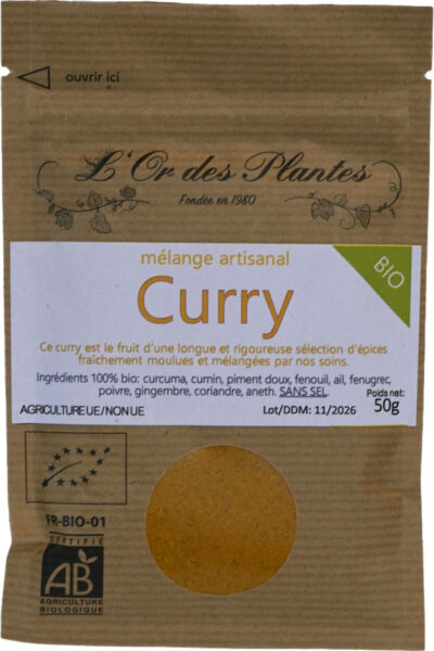 Mélange CURRY ODP bio 50g*